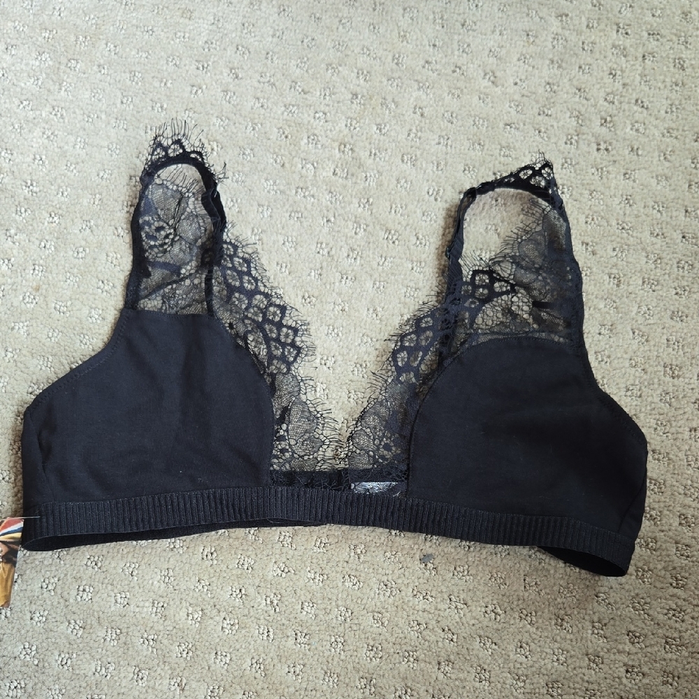 Three Bird Nest Black Lace Bra Intimates